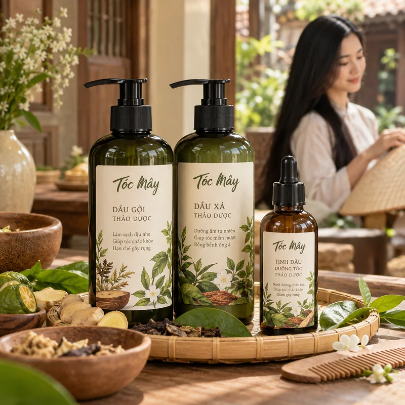 Dầu gội hương nhu cho da đầu dầu Tóc Mây 300 ml